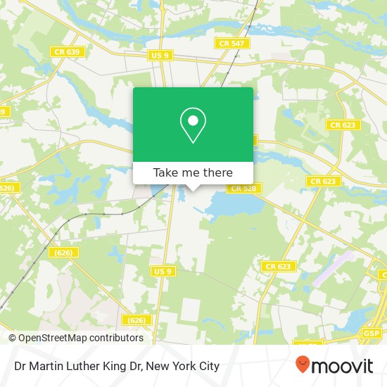 Mapa de Dr Martin Luther King Dr, Lakewood, NJ 08701