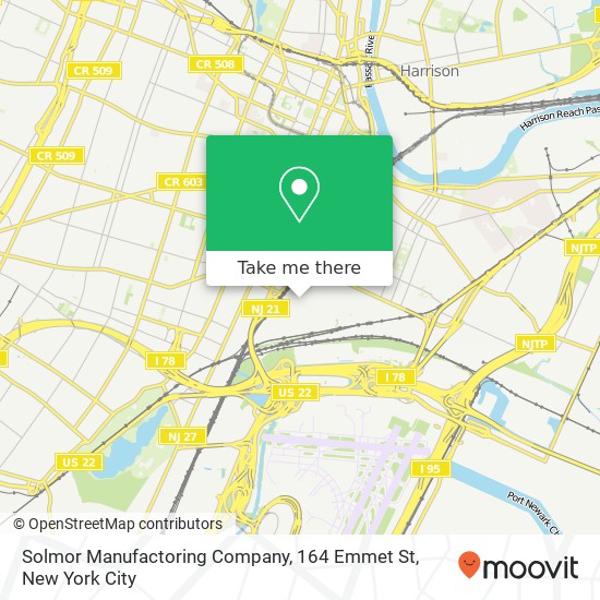 Mapa de Solmor Manufactoring Company, 164 Emmet St