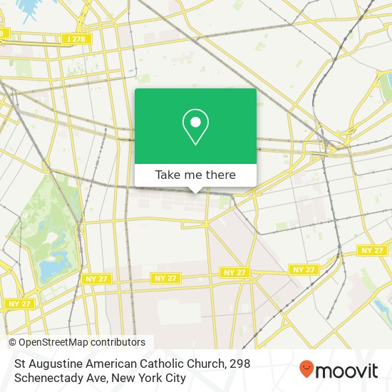 St Augustine American Catholic Church, 298 Schenectady Ave map