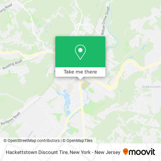 Hackettstown Discount Tire map