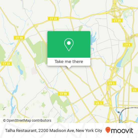 Talha Restaurant, 2200 Madison Ave map