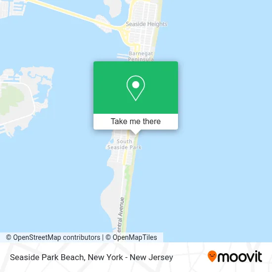 Seaside Park Beach map