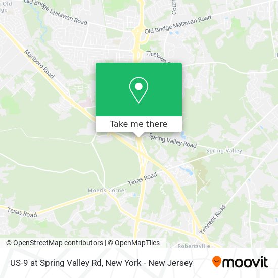 Mapa de US-9 at Spring Valley Rd