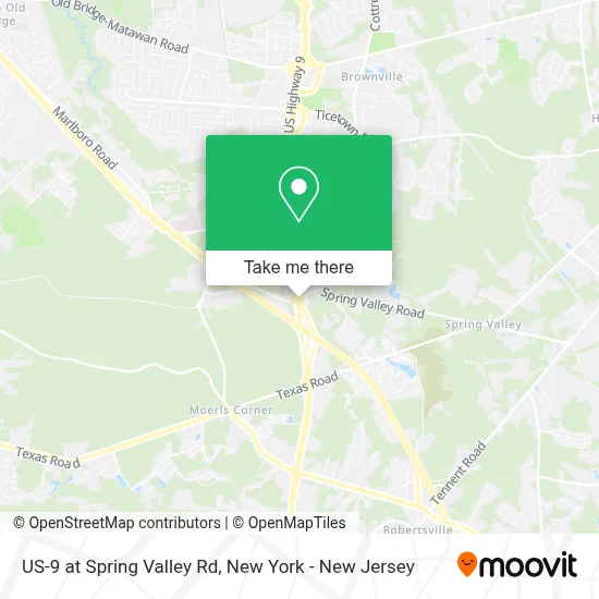 US-9 at Spring Valley Rd map