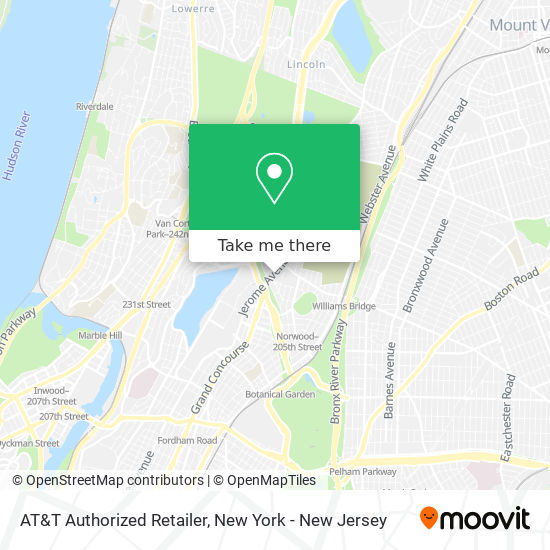 AT&T Authorized Retailer map