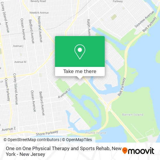 One on One Physical Therapy and Sports Rehab map