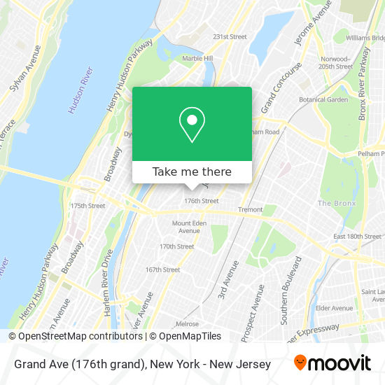 Grand Ave (176th grand) map