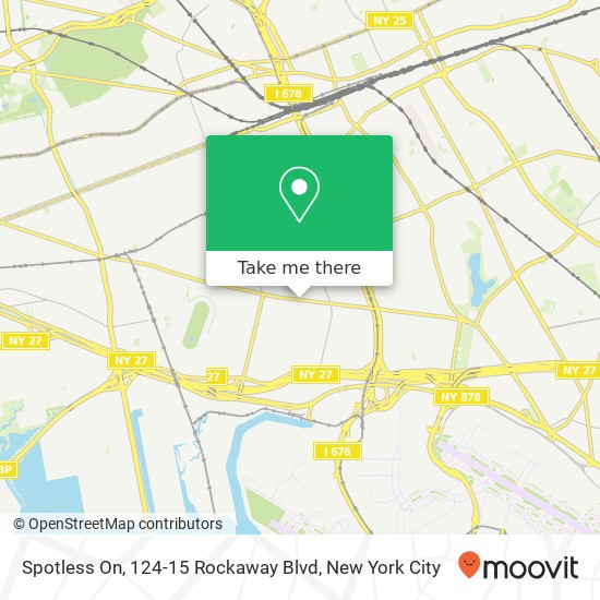 Mapa de Spotless On, 124-15 Rockaway Blvd