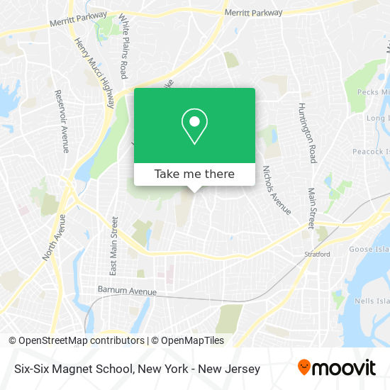 Mapa de Six-Six Magnet School