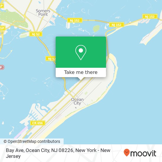 Bay Ave, Ocean City, NJ 08226 map