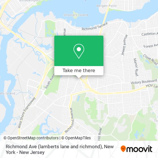 Mapa de Richmond Ave (lamberts lane and richmond)