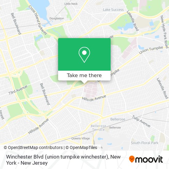 Mapa de Winchester Blvd (union turnpike winchester)