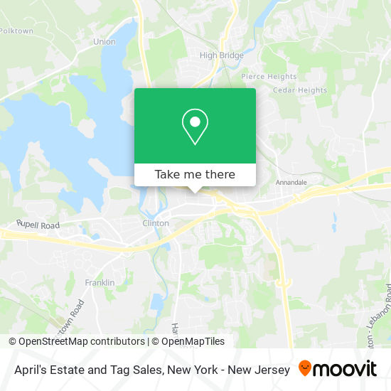 April's Estate and Tag Sales map