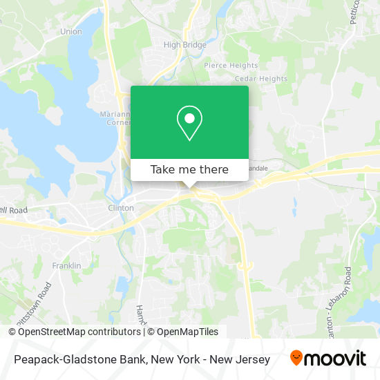 Mapa de Peapack-Gladstone Bank