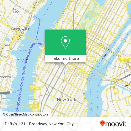 Mapa de Daffy's, 1311 Broadway