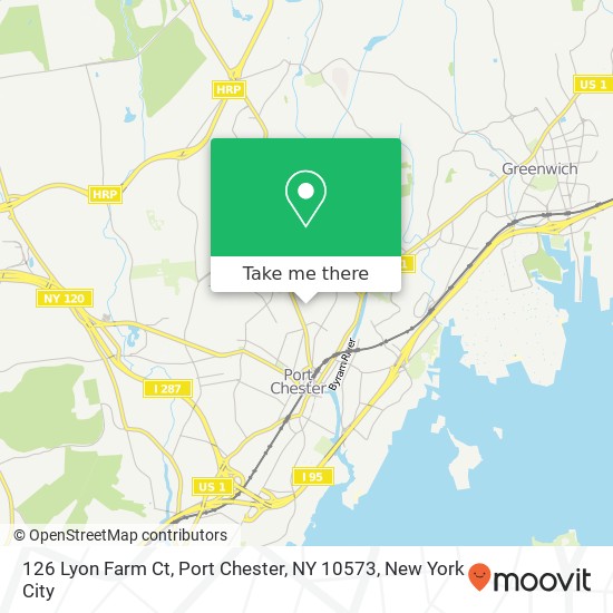 126 Lyon Farm Ct, Port Chester, NY 10573 map