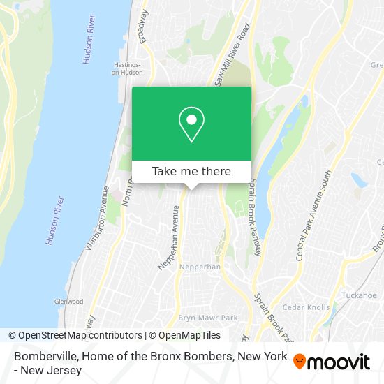 Bomberville, Home of the Bronx Bombers map