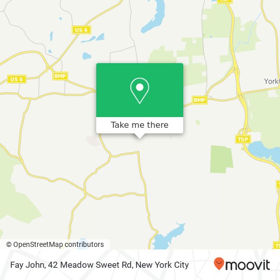 Fay John, 42 Meadow Sweet Rd map