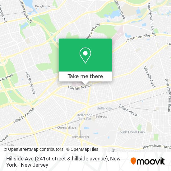 Mapa de Hillside Ave (241st street & hillside avenue)
