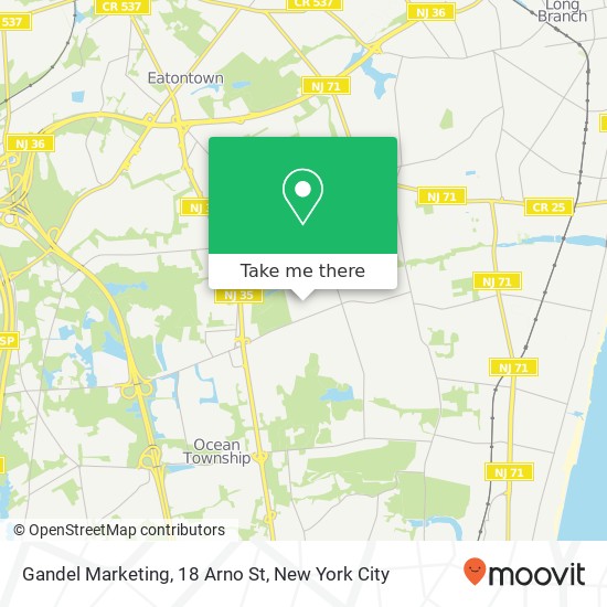 Mapa de Gandel Marketing, 18 Arno St
