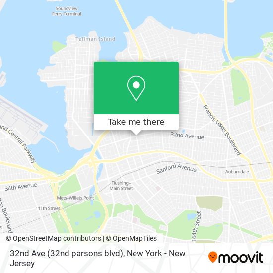 Mapa de 32nd Ave (32nd parsons blvd)