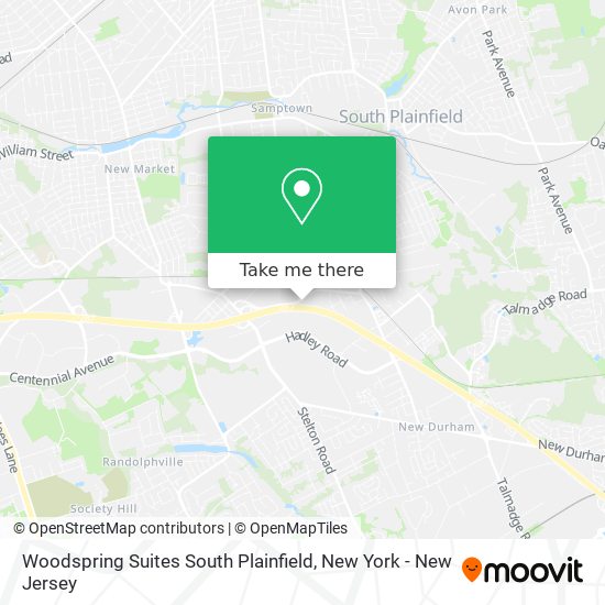 Woodspring Suites South Plainfield map