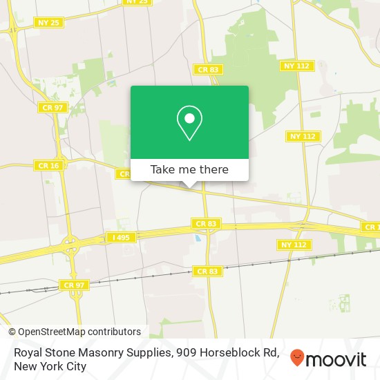 Royal Stone Masonry Supplies, 909 Horseblock Rd map