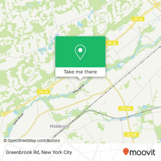 Mapa de Greenbrook Rd, Green Brook Twp, NJ 08812