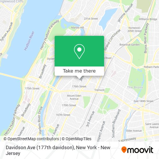 Davidson Ave (177th davidson) map