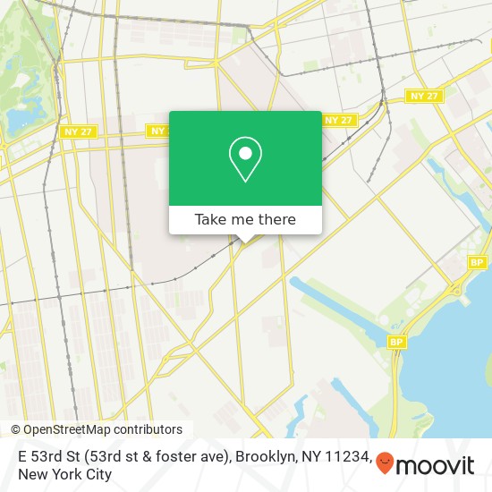 E 53rd St (53rd st & foster ave), Brooklyn, NY 11234 map