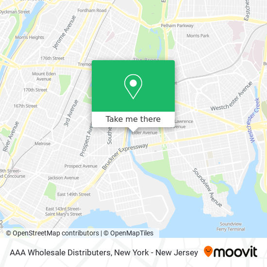Mapa de AAA Wholesale Distributers