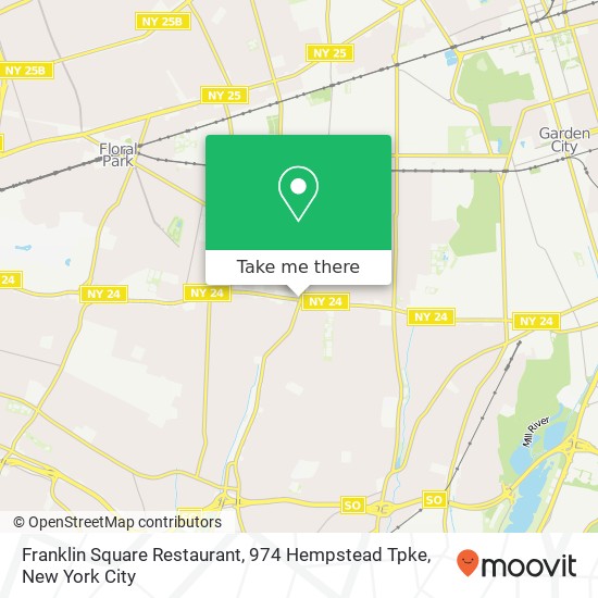 Franklin Square Restaurant, 974 Hempstead Tpke map