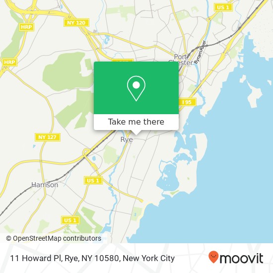 11 Howard Pl, Rye, NY 10580 map