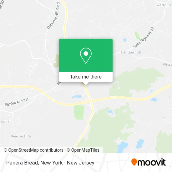 Panera Bread map