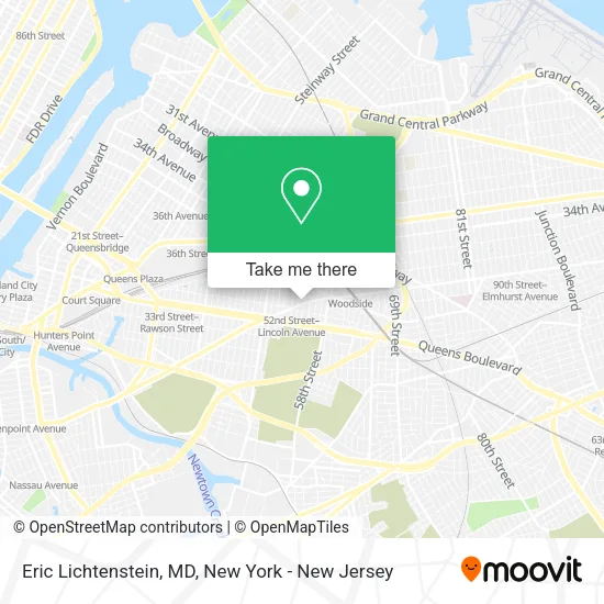 Eric Lichtenstein, MD map