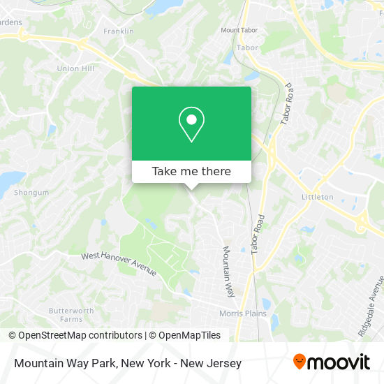 Mountain Way Park map