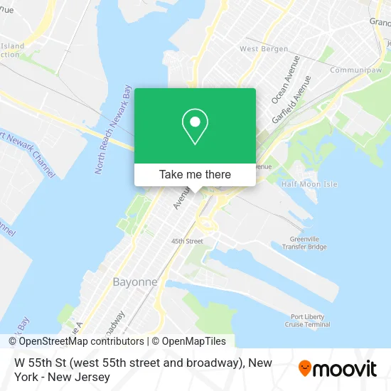W 55th St (west 55th street and broadway) map