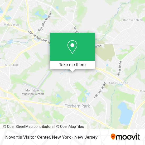Novartis Visitor Center map