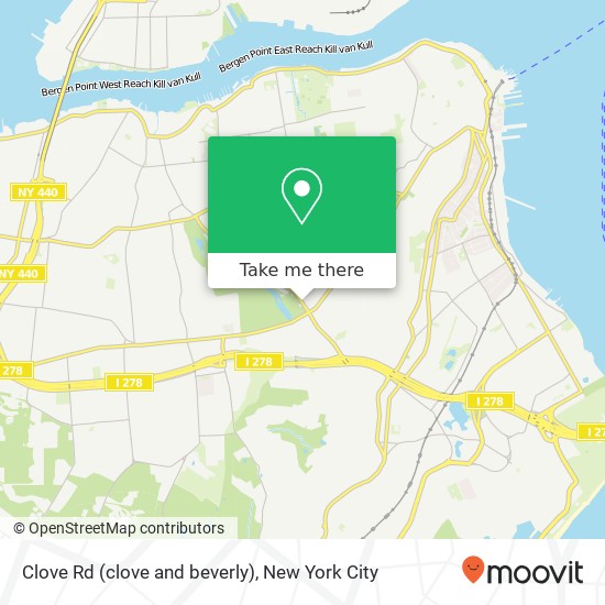 Clove Rd (clove and beverly), Staten Island, NY 10301 map