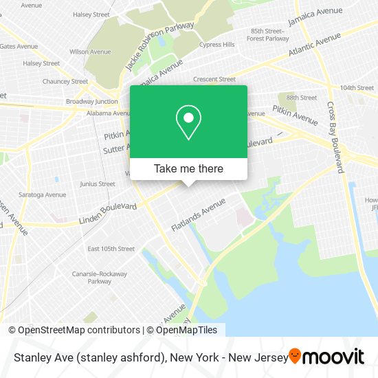 Stanley Ave (stanley ashford) map