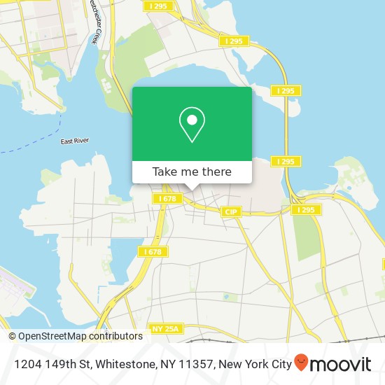 Mapa de 1204 149th St, Whitestone, NY 11357