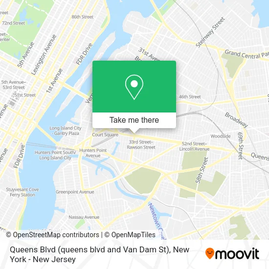 Queens Blvd (queens blvd and Van Dam St) map