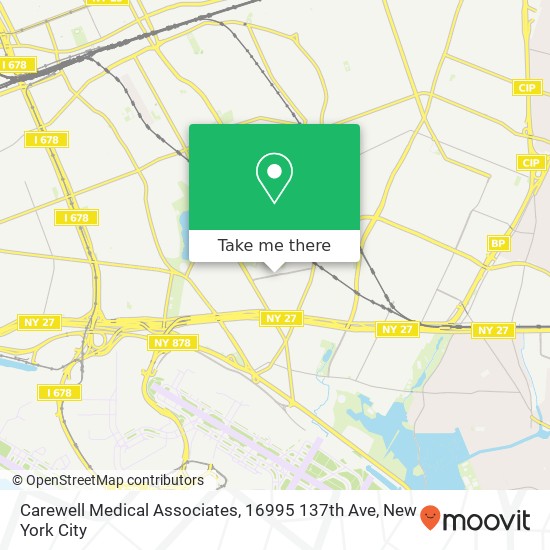 Mapa de Carewell Medical Associates, 16995 137th Ave