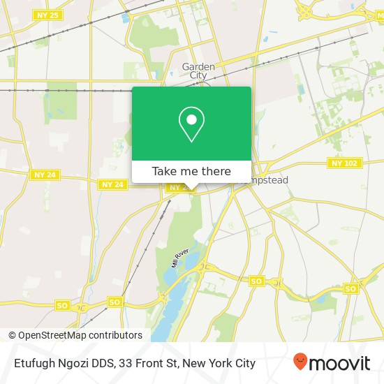 Etufugh Ngozi DDS, 33 Front St map