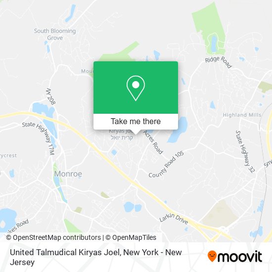 Mapa de United Talmudical Kiryas Joel