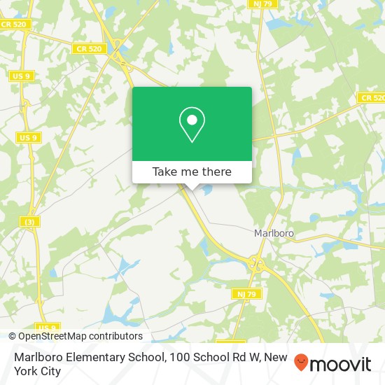 Marlboro Elementary School, 100 School Rd W map