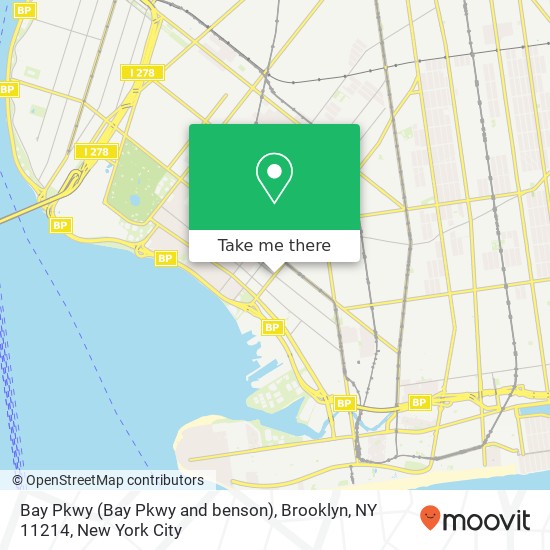 Mapa de Bay Pkwy (Bay Pkwy and benson), Brooklyn, NY 11214