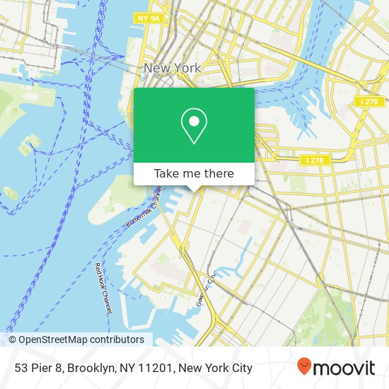 Mapa de 53 Pier 8, Brooklyn, NY 11201