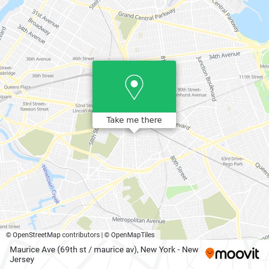 Maurice Ave (69th st / maurice av) map