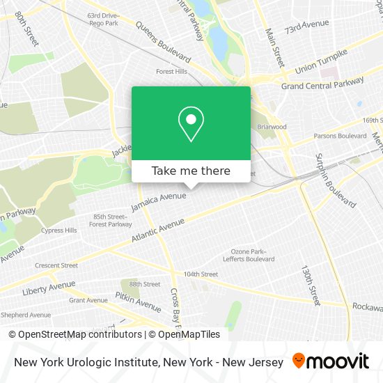 Mapa de New York Urologic Institute